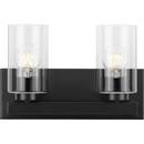 GOODWIN COLLECTION TWO-LIGHT MATTE BLACK MODERN VA 