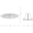 Progress Lighting Satin White 7-29/100 x 7-5/16 x 4-7/8 in. 90W LED Recessed Housing & Trim 