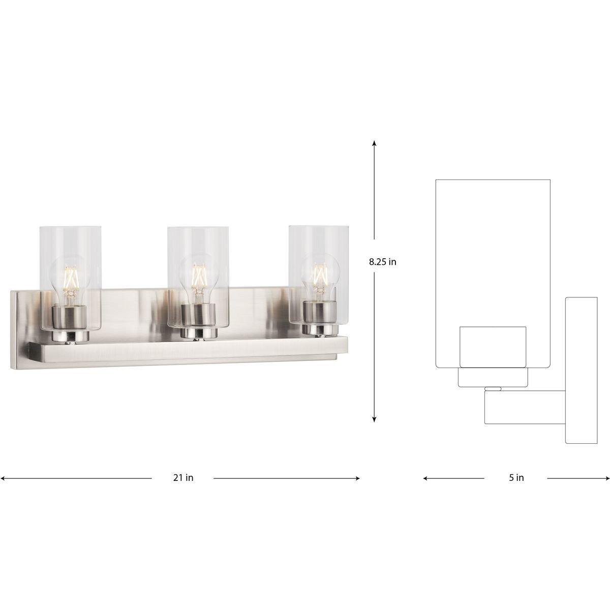 GOODWIN COLLECTION THREE-LIGHT BRUSHED NICKEL MODE 