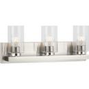 60W 3-Light Medium E-26 Vanity Fixture in Brushed Nickel