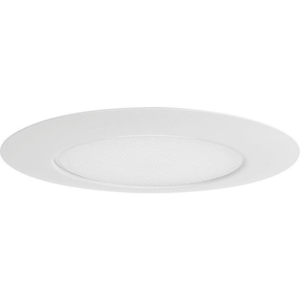 Progress Lighting Satin White 8-23/100 x 8-1/4 x 1-1/4 in. 40W Incandescent Recessed Housing & Trim 