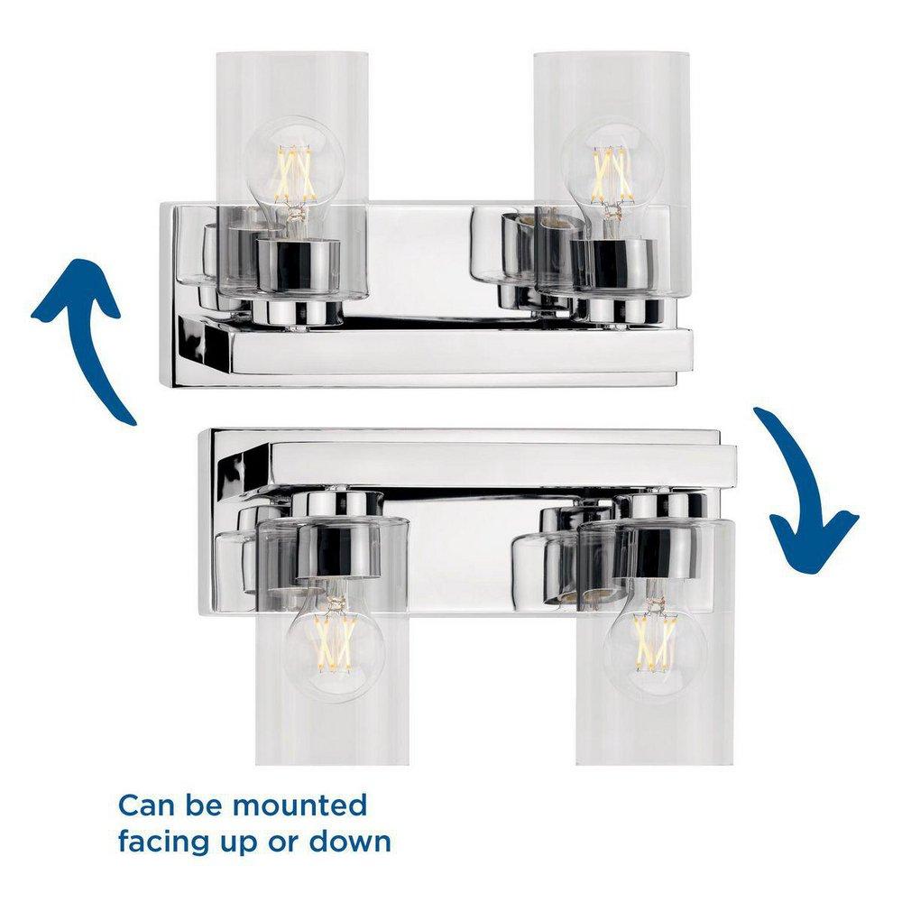 GOODWIN COLLECTION TWO-LIGHT POLISHED CHROME MODER 