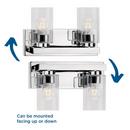 GOODWIN COLLECTION TWO-LIGHT POLISHED CHROME MODER 