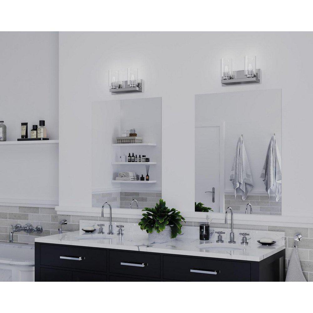 GOODWIN COLLECTION TWO-LIGHT POLISHED CHROME MODER 