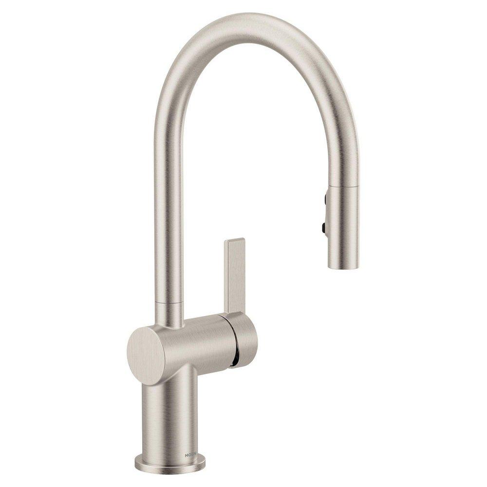 Single Handle Pull Down Kitchen Faucet in Spot Resist Stainless 