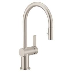 Single Handle Pull Down Kitchen Faucet in Spot Resist Stainless