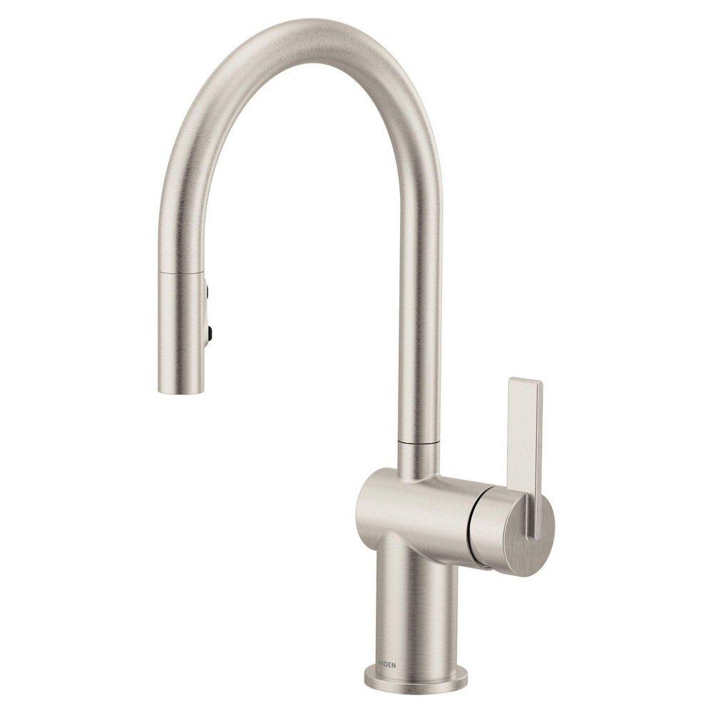 Single Handle Pull Down Kitchen Faucet in Spot Resist Stainless 