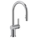 Single Handle Pull Down Touchless Kitchen Faucet with Voice Activation in Chrome 