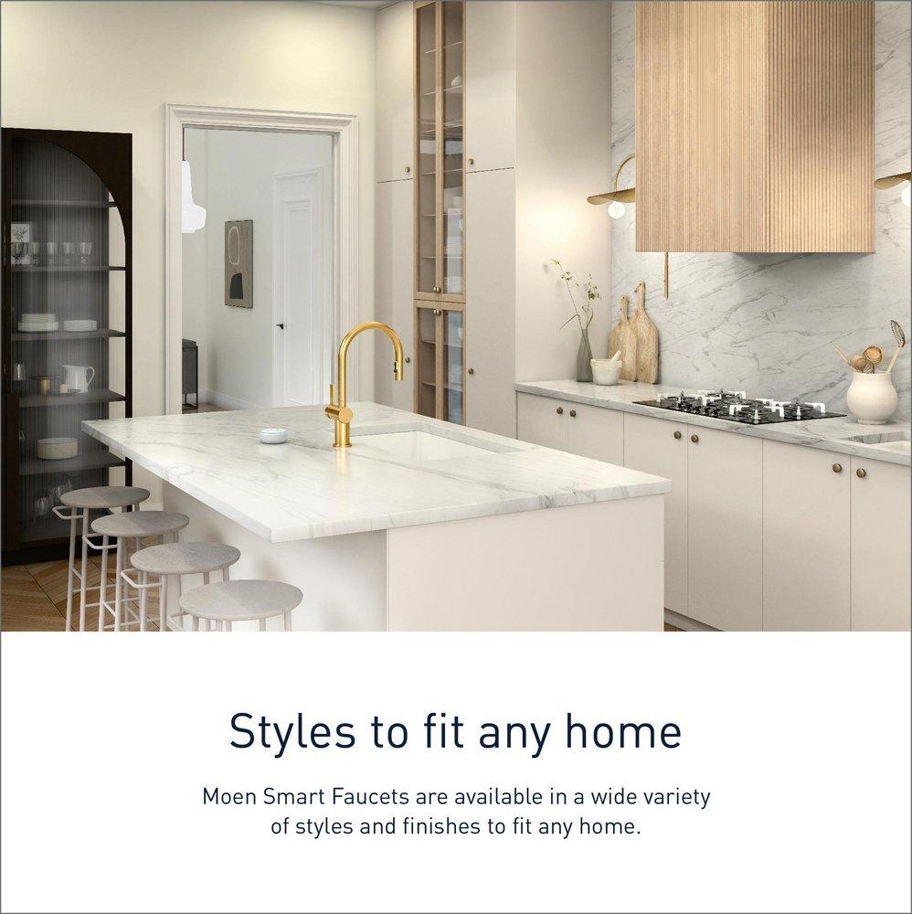 Single Handle Pull Down Touchless Kitchen Faucet with Voice Activation in Spot Resist&trade; Stainless 