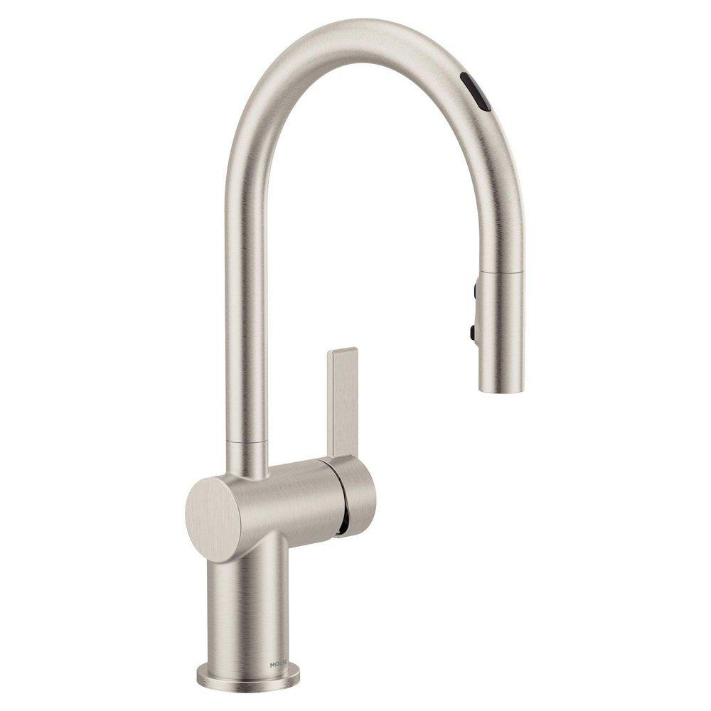 Single Handle Pull Down Touchless Kitchen Faucet with Voice Activation in Spot Resist&trade; Stainless 