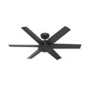 52 in. 6-Blade Outdoor Ceiling Fan in Matte Black