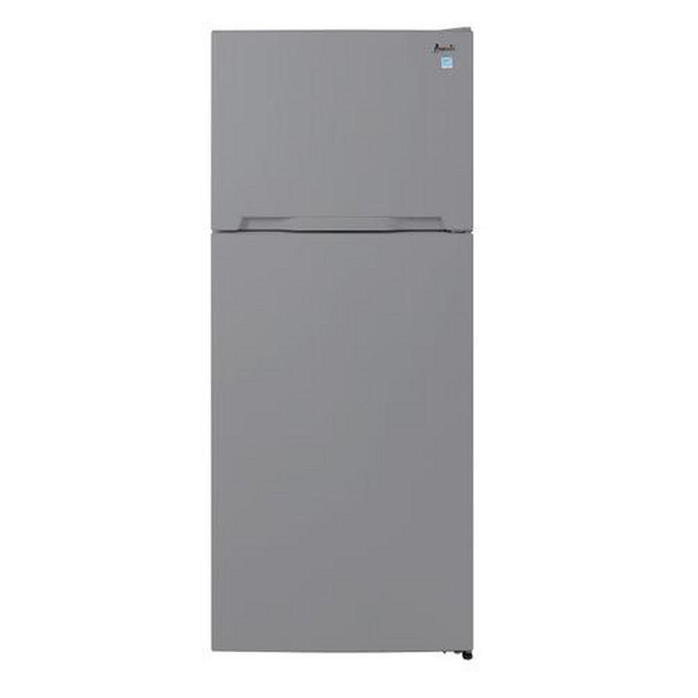 Avanti Stainless Steel 14.3 cu. ft. Top Mount Freezer Refrigerator 