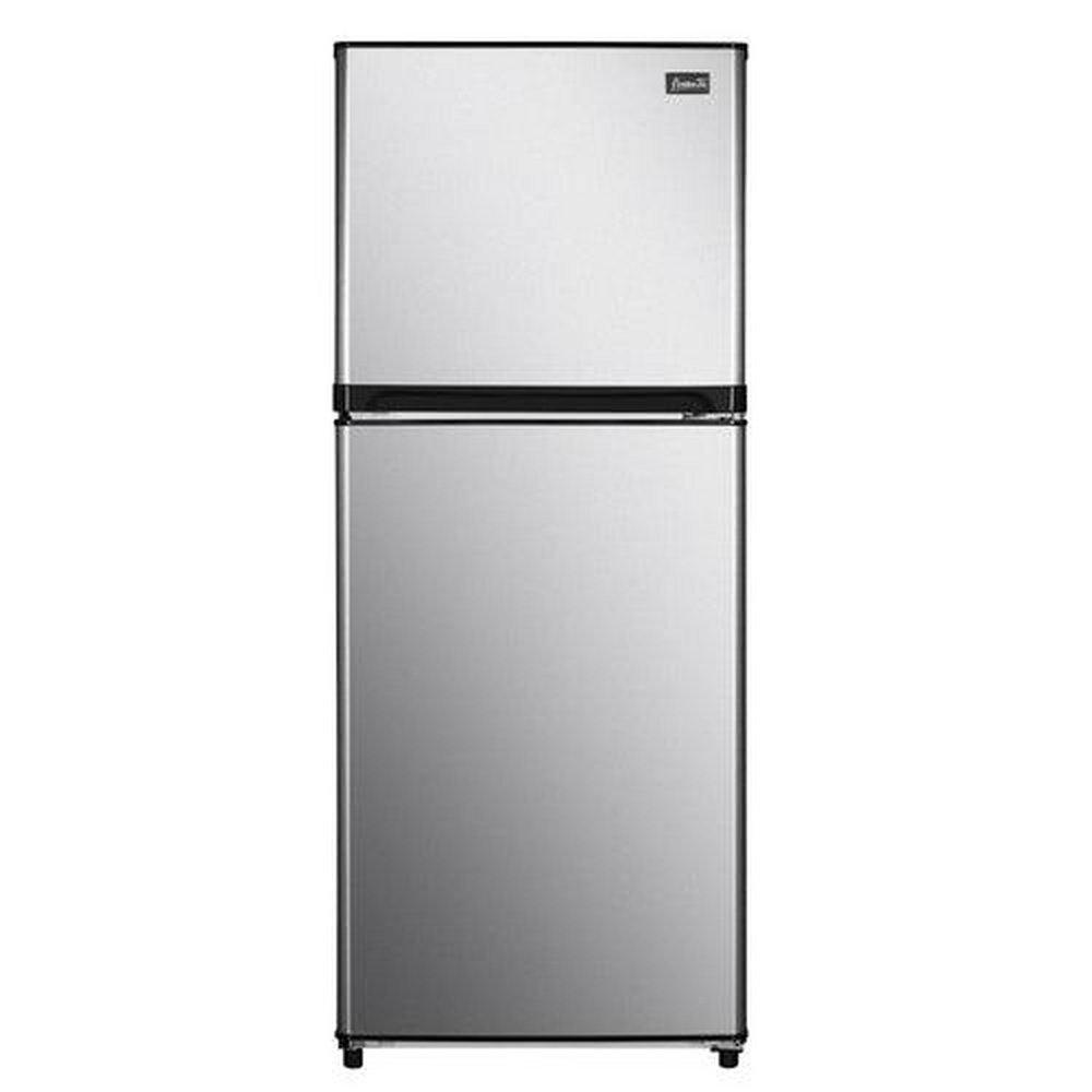Avanti Stainless Steel 10 cu. ft. Top Mount Freezer Refrigerator 