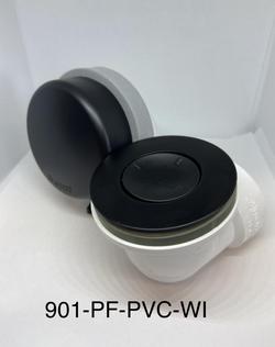 Plastic Push-Pull Drain in Matte Black