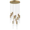 REEDS 12 LIGHT LED PENDANT GOLD 