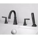EDGEMERE BATHTUB FAUCET WITH LEVER HANDLES AND PERSONAL SHOWER FOR FLASH ROUGH-IN VALVE 