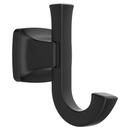 2-Hook Robe Hook in Matte Black