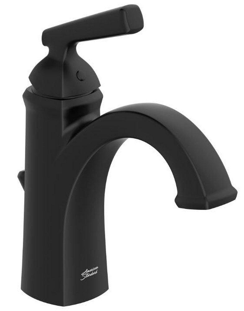 American Standard Matte Black Single Handle Monoblock Bathroom Sink Faucet 