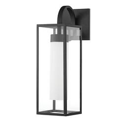 75W 1-Light 23in. Outdoor Wall Sconce in Textured Black