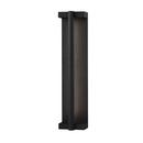 9W 1-Light 21-1/2 in. Outdoor Wall Sconce in Textured Black