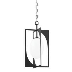 75W 1-Light 24 in. Wall Sconce in Iron Black