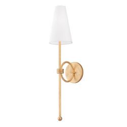 40W 1-Light 25-1/2 in. Wall Sconce in Vintage Gold