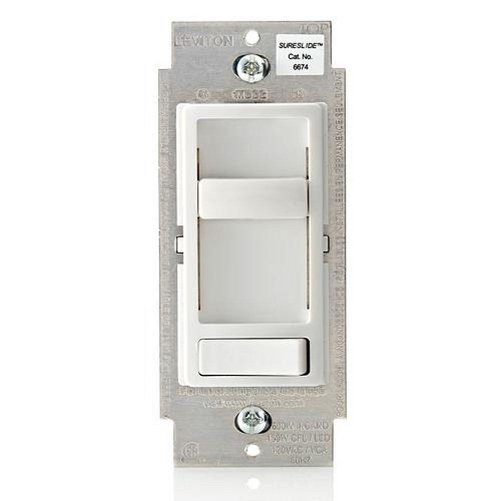 Sureslide 600W 3-way Incandescent Dimmer in White 