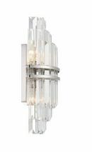 HAYES 2 LIGHT POLISHED NICKEL WALL MOUNT 