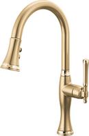 Single Handle Pull Down Kitchen Faucet in Brilliance® Luxe Gold® with Brilliance® Polished Gold