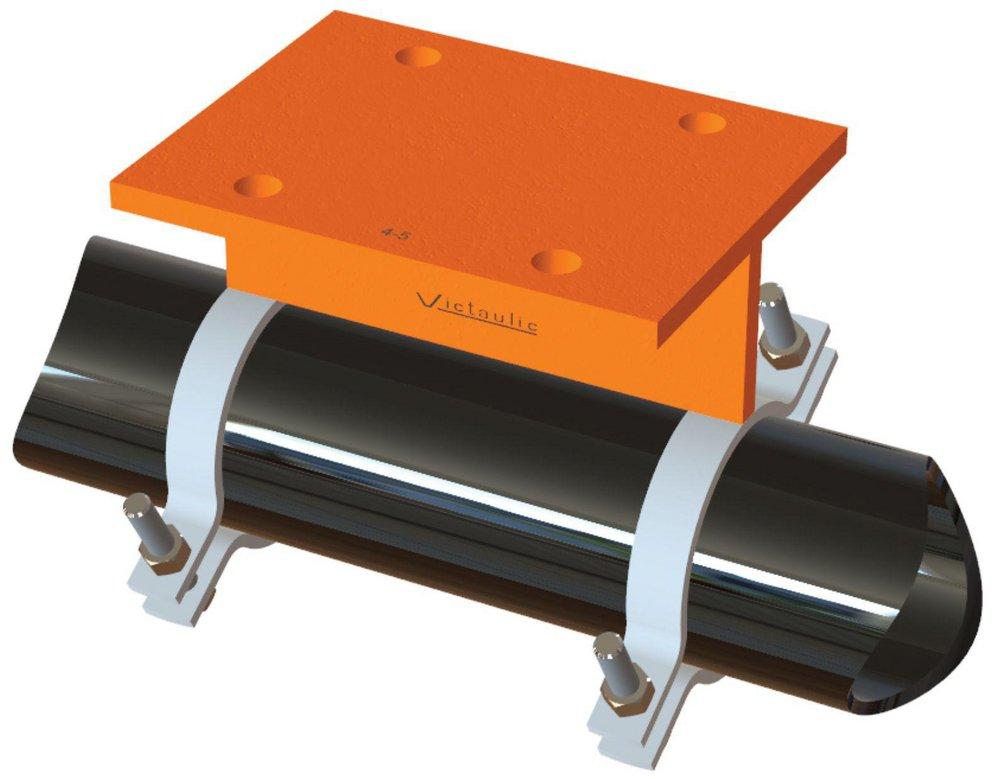 3 SHORT FIXED PIPE CLAMP ANCHOR A84 ORG CS L1=3.00 