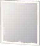 L-CUBE MIRROR WITH LIGHTING WHITE ALUMINUM