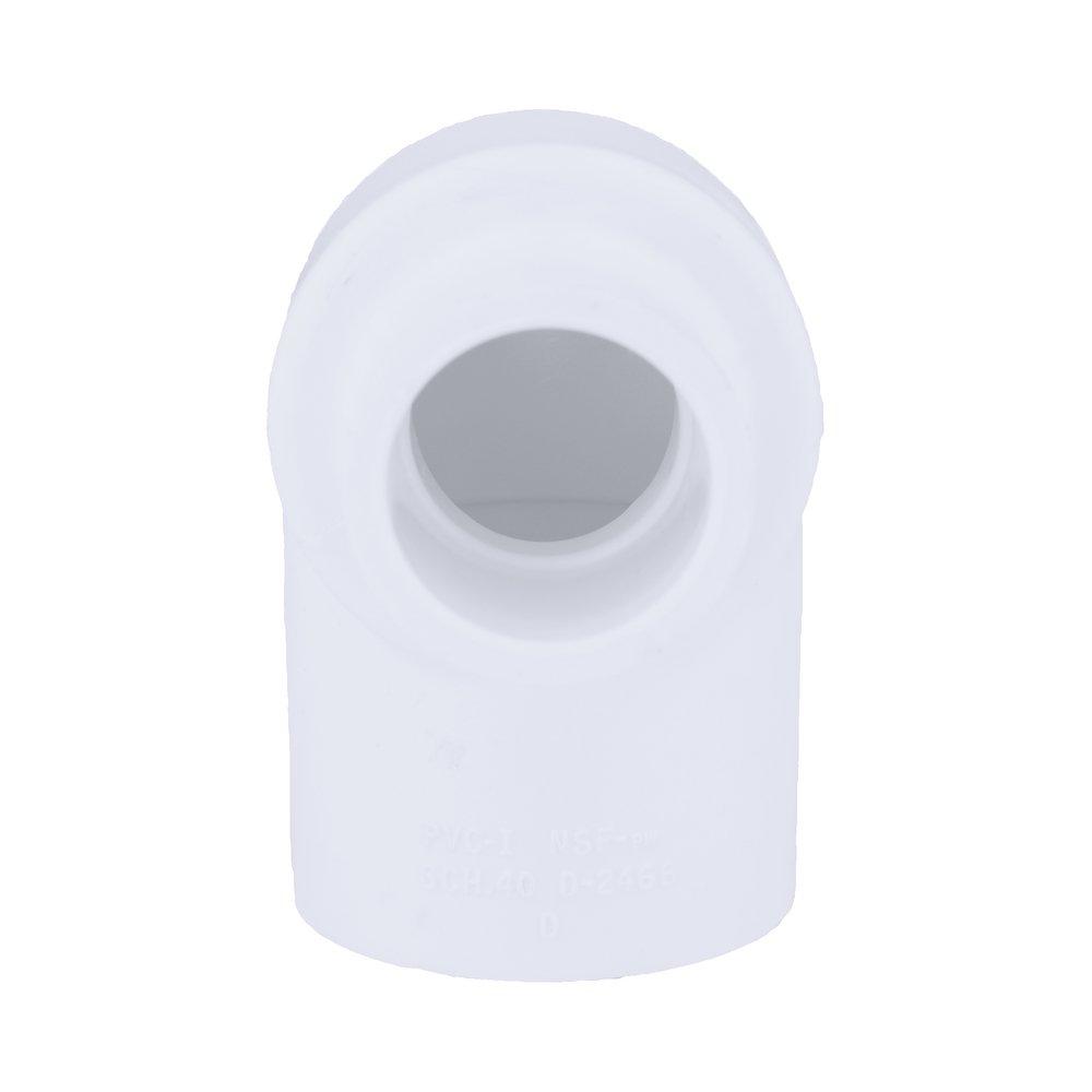 White PVC Schedule 40 90&deg; Elbow 