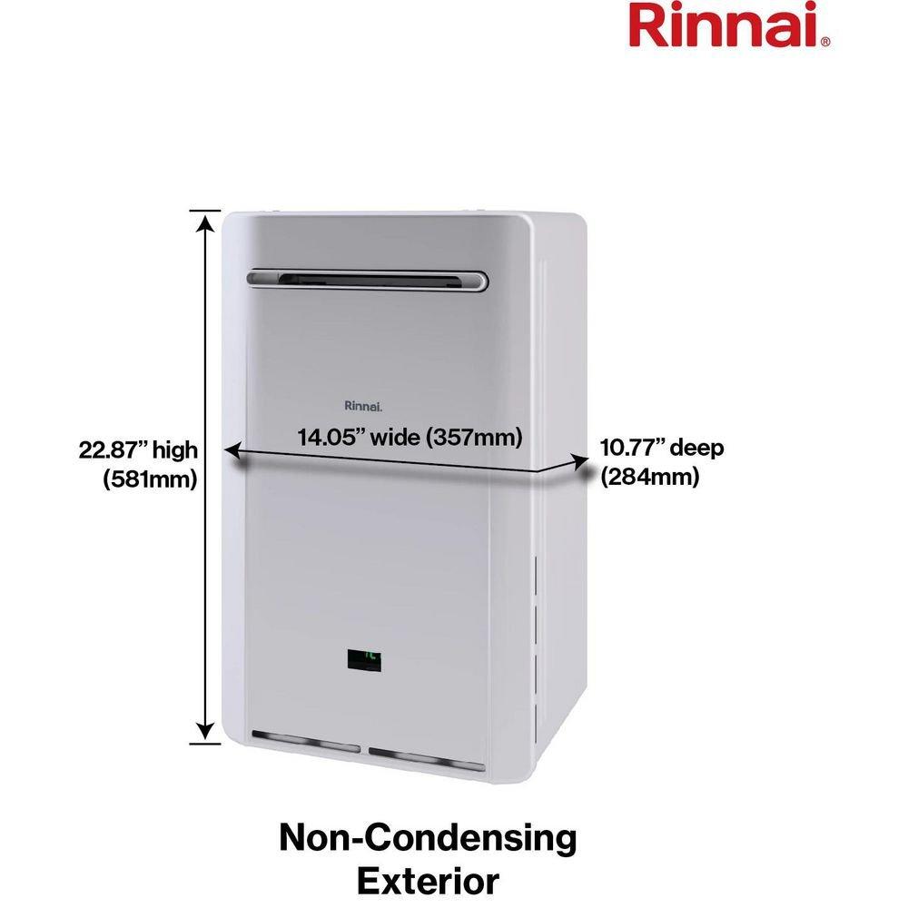 Rinnai 140 MBH 71W Indoor Gas Tankless Water Heater 