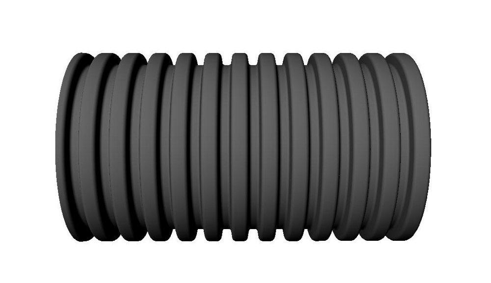 Baughman Tile Black 6 in. HDPE Drainage Pipe in Black 
