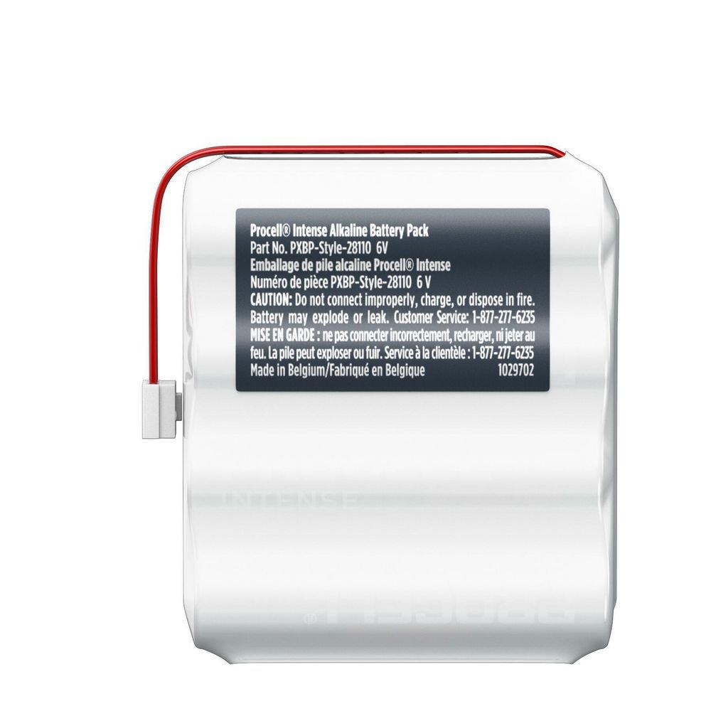 Door Lock Style 28110 Alkaline Battery Pack, 6V, 12-year Shelf Life 
