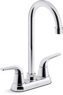 KOHLER Polished Chrome Two Handle Lever Bar Faucet 
