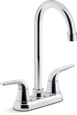 Two Handle Bar Faucet in Polished Chrome