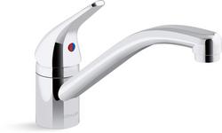 Single Handle Kitchen Faucet in Polished Chrome