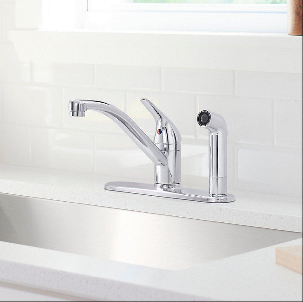 KOHLER Polished Chrome Single Handle Kitchen Faucet 