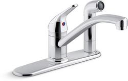 Single Handle Kitchen Faucet in Polished Chrome