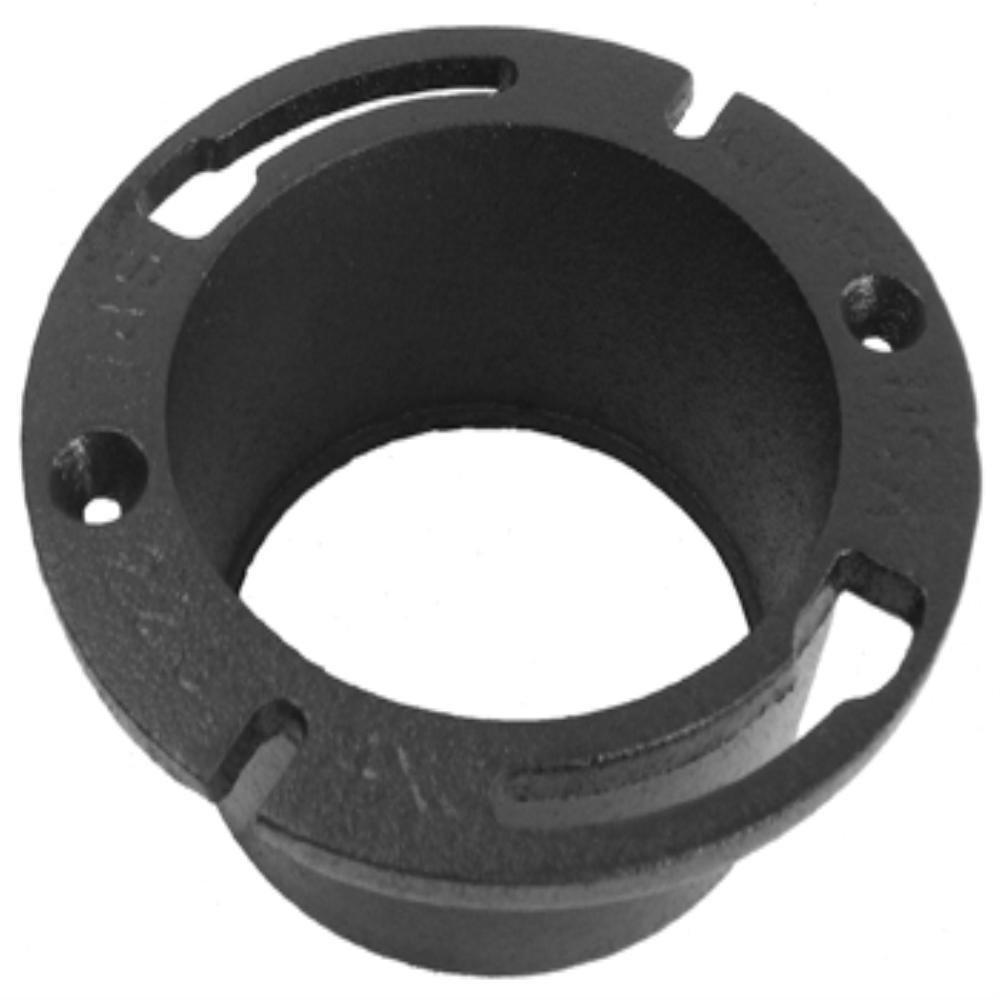 CHARLOTTE PIPE Black Cast Iron Closet Flange 