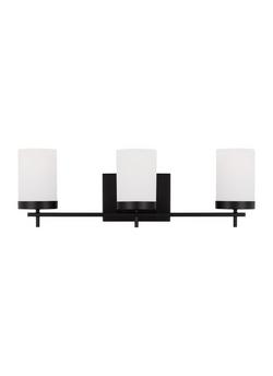 225W 3-Light Medium E-26 Vanity Fixture in Midnight Black