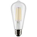 8 WATT ST19 LED CLEAR MEDIUM BASE 90 CRI 2700K 120 VOLT 