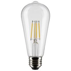 40W 5-1/2 in. ST19 LED Light Bulb with a Medium E-26 Base Dimmable in Clear
