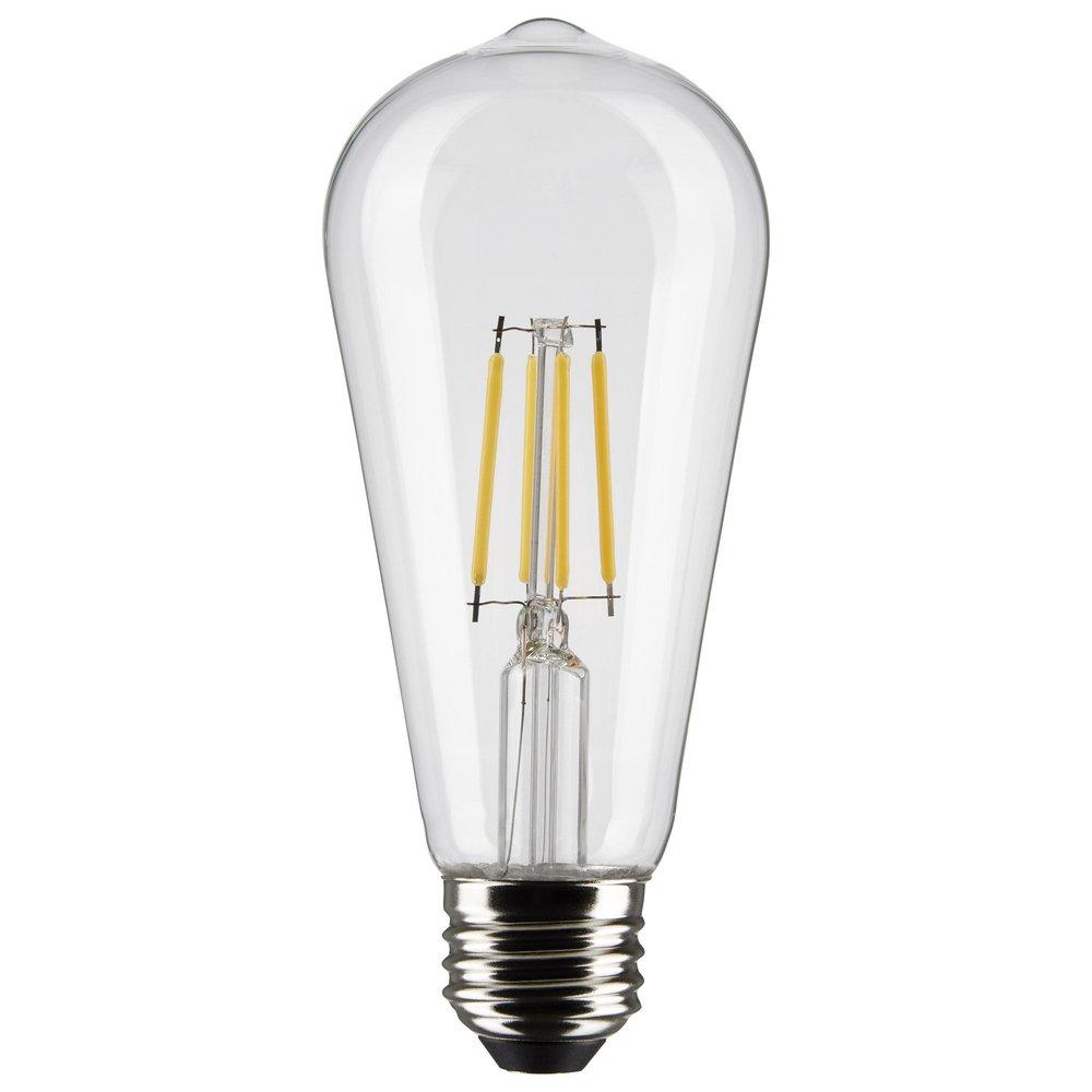SATCO Clear 5W Dimmable LED Medium E-26 Bulb 