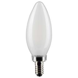 40W 3-97/100 in. B11 LED Light Bulb with a Candelabra E-12 Base Dimmable in Frost