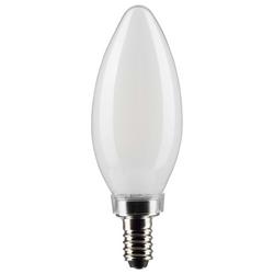 60W 3-97/100 in. B11 LED Light Bulb with a Candelabra E-12 Base Dimmable