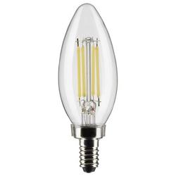 60W 3-97/100 in. B11 LED Light Bulb with a Candelabra E-12 Base Dimmable in Clear