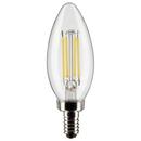 5.5W 3-97/100 in. B11 LED Light Bulb with a Candelabra E-12 Base Dimmable in Clear