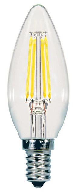 5.5W 3-7/8 in. B11 Candelabra E-12 Base 3000 Kelvin Bulb